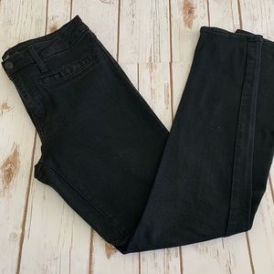 Just Black faded black grey skinny jeans.